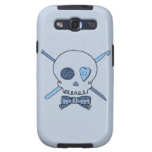 Craft Skull (Blue Background) Samsung Galaxy S3 Cover