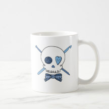 Craft Skull (Blue) Coffee Mugs