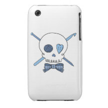 Craft Skull (Blue) iPhone 3 Covers