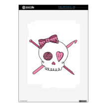 Craft Skull (Pink) Decal For iPad 2