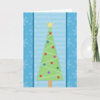 Craft Style Christmas Tree Holiday Cards card