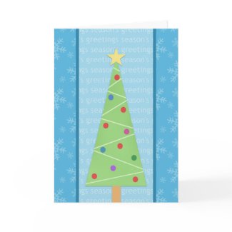 Craft Style Christmas Tree Holiday Cards card