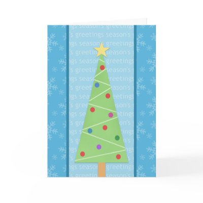 Craft Style Christmas Tree Holiday Cards by mariannegilliand