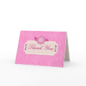 Craft Style Pink Thank You Card by mariannegilliand Craft Style Pink Thank You Card