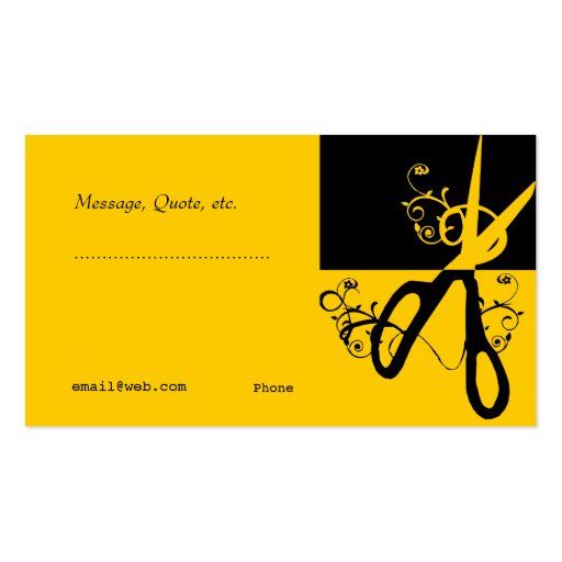Crafter Artist, Beautician Business Cards (back side)