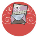 crafter handmade cards packaging sticker