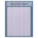 Crafty Blue Stripes Letterhead