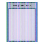 Crafty Blue Stripes Letterhead