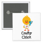 Crafty Chick Button