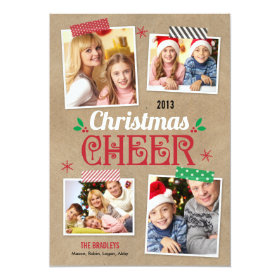 Crafty Christmas Holiday Photo Card