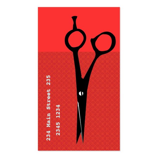 Crafty Dandy Scissors Business Cards (back side)