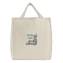Crafty Lady Sewing embroidered bags