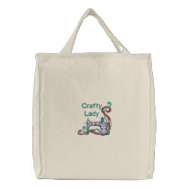Crafty Lady Sewing embroidered bags by Embroidery4U Crafty Lady Sewing embroidered bags