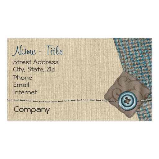 Crafty One Business Card Template (front side)