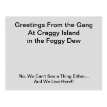 Craggy Island in the Fog Postcard postcards