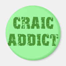 CRAIC ADDICT Fun Irish Design Fridge Magnets