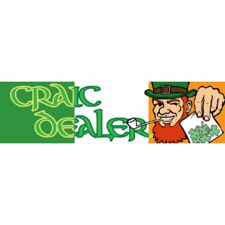 Craic Dealer Bumper Sticker with Irish Flag