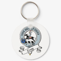 Craig Clan Badge keychains by coatsofarms Craig Clan Badge keychains
