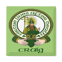 Craig Clan Motto Magnet by irishcountry Craig Clan Motto Magnet