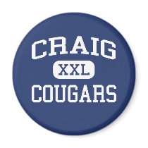 Craig - Cougars - High - Janesville Wisconsin magnets by customteamsportswear Craig - Cougars - High - Janesville Wisconsin magnets