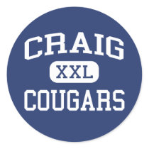 Craig - Cougars - High - Janesville Wisconsin stickers by customteamsportswear Craig - Cougars - High - Janesville Wisconsin stickers
