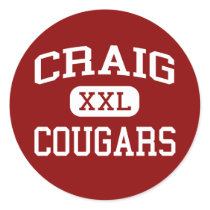 Craig - Cougars - Middle - Indianapolis Indiana stickers by customteamsportswear Craig - Cougars - Middle - Indianapolis Indiana stickers