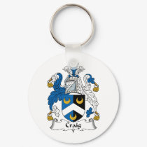 Craig Family Crest keychains by coatsofarms Craig Family Crest keychains