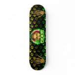 Craig skull green fire Skatersollie skateboard