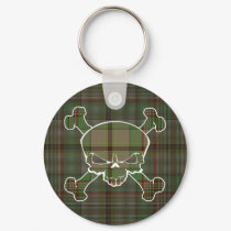 Craig Tartan Skull No Banner Keyring keychains by Scottish_Tartans Craig Tartan Skull No Banner Keyring keychains