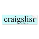 Craigslist Atlanta Bumpersticker