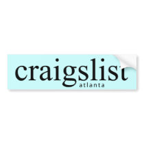 Craigslist Atlanta Bumpersticker