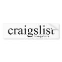 Craigslist Bangalore Bumpersticker