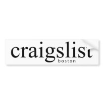 Craigslist Boston Bumpersticker