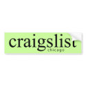 Craigslist Chicago Bumpersticker