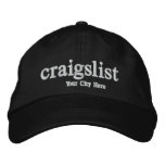 Craigslist Customizable City Embroidered Hat embroidered hats