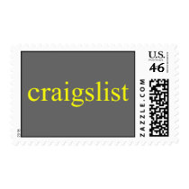 Craigslist Grey/Yellow Postage Stamps