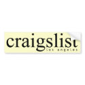 Craigslist Los Angeles Bumpersticker by craigslist Craigslist Los Angeles Bumpersticker