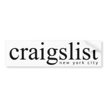 Craigslist New York City Bumpersticker