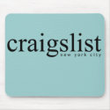 Craigslist New York City Mousepad by craigslist Craigslist New York City Mousepad