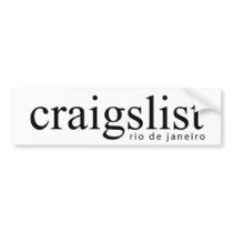 Craigslist Riodejaneiro Bumpersticker