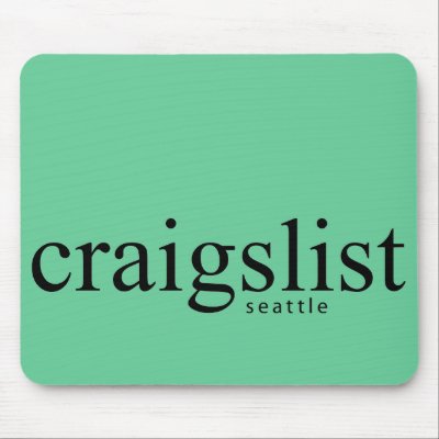 Craigslist Seattle Mousepad by