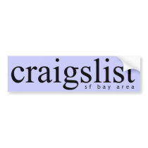 Craigslist Sf Bay Area Bumpersticker by craigslist Craigslist Sf Bay Area Bumpersticker