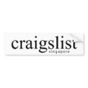 Craigslist Singapore Bumpersticker
