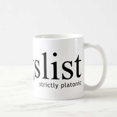 Craigslist Strictly Platonic Mug by craigslist
