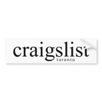 Craigslist Toronto Bumpersticker