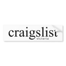 Craigslist Victoria Bumpersticker