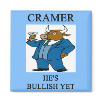 cramer  stock market investing joke magnets