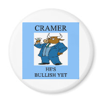 cramer  stock market investing joke magnets