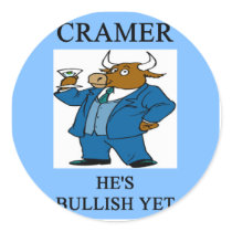 cramer stock market investing joke stickers by jimhartley cramer stock market investing joke stickers