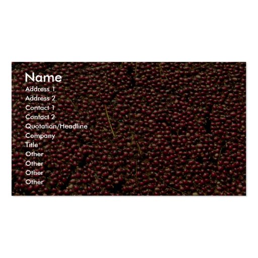 Cranberries at harvest, Plymouth, Massachusettes, Business Card Templates (front side)